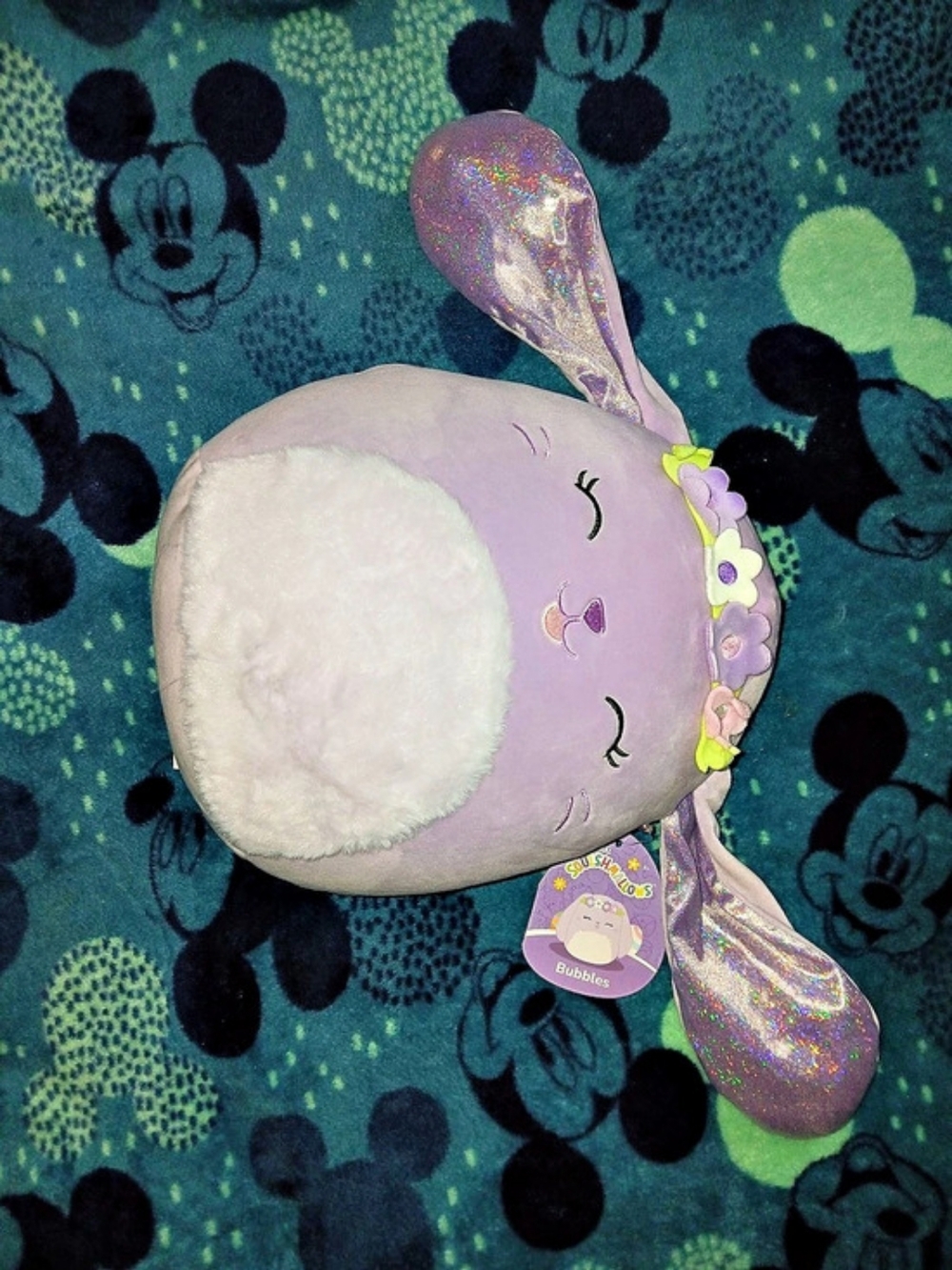 NWT Squishmallows Bubbles the Bunny Purple Plush Toy